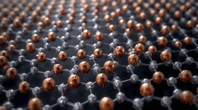 Ruthenium (Ru) anchored on graphene