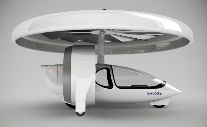 Flying vehicle with a rotative wing surface