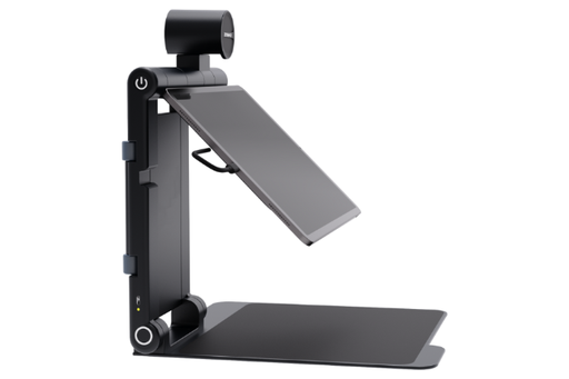 Foldable portable electronic magnifier and CCTV