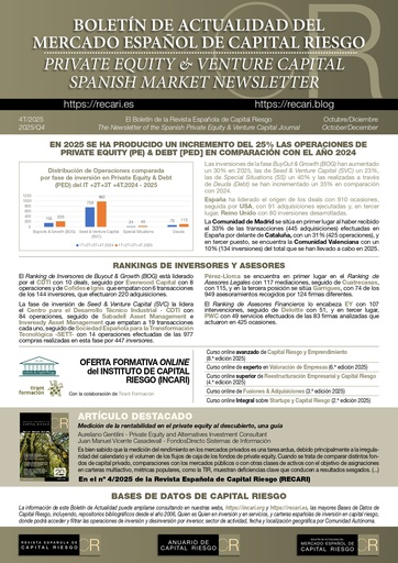 Boletín Capital Riesgo_INCARI_issue 4_2025